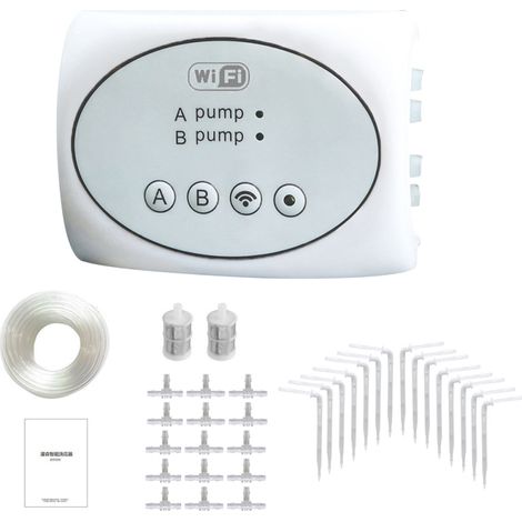 Temporizador de riego automático con conexión Wi-Fi para jardín, controlable mediante aplicación móvil, sistema de riego automático inteligente para balcón y jardín. (1/5)