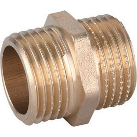 NIPPLES DIRITTO MM IN OTTONE GIALLO IBP 1&quot