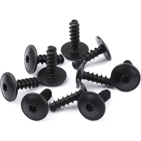 10 pezzi di clip di fissaggio per auto, clip per parafanghi auto, clip di fissaggio in metallo, elementi di fissaggio per paraurti, clip di fissaggio a vite compatibili con Volkswagen Audi