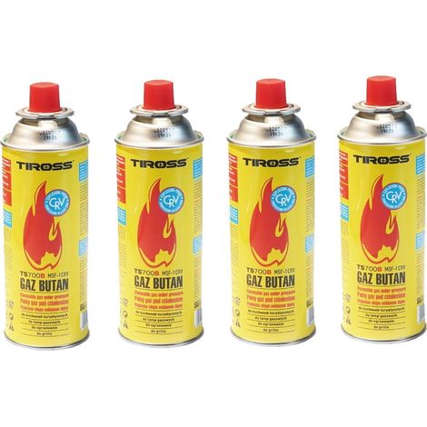 4xGas Gaskartusche explosionsgeschützte CRV-Systemkartusche 227g Typ msf-1a TIROSS TS-700b-4 (1/5)