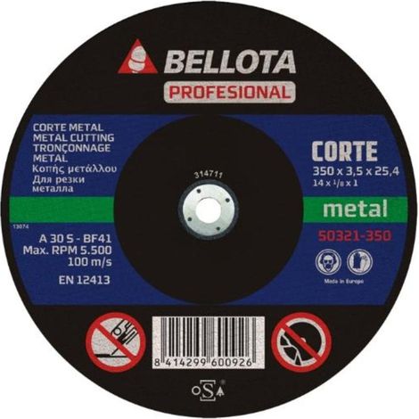 Disco BELLOTA 50321 350x25.4x3.5 mm para máquina estacionaria profesional (1/3)