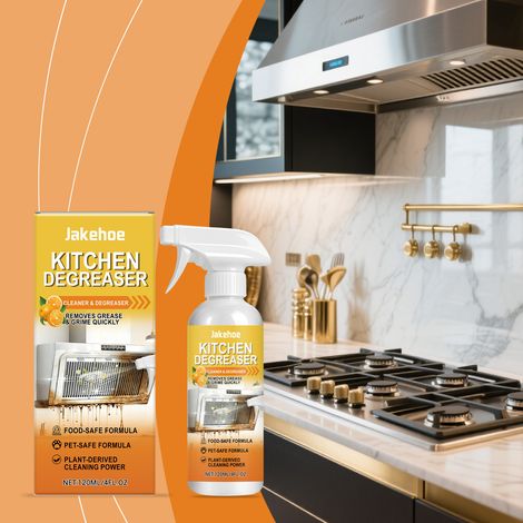 Spray dégraissant pour la cuisine, nettoyant puissant contre les taches d'huile, produit pour cuisinière, dégraissant et détachant – 120 ml (1/5)