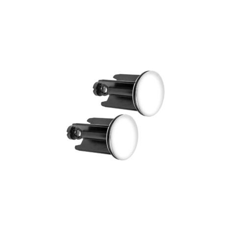 Tapón de fregadero Premium, 2 unidades, universal, de acero inoxidable, antical, para fregadero y bidé, tamaño 40 mm - Crezuo (1/4)