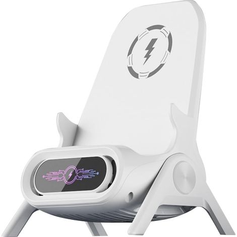 Nouvelle chaise petite, chargeur sans de 15 W, amplificateur sans , support multifonction pour tablette et téléphone portable (1/5)