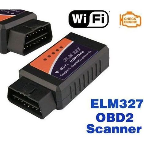 Outil de diagnostic - ELM327 - Scanner OBD2 WIFI - Universel - Noir - Diagnostic moteur (1/4)