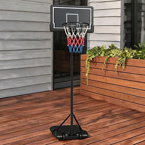 Panier de basket réglable de 182 à 250 cm 74 x 55 x 250 cm (1/5)