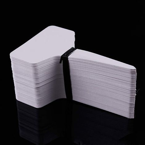 Confezione da 100 etichette per piante a T – in plastica – marcatori – impermeabili – per esterni