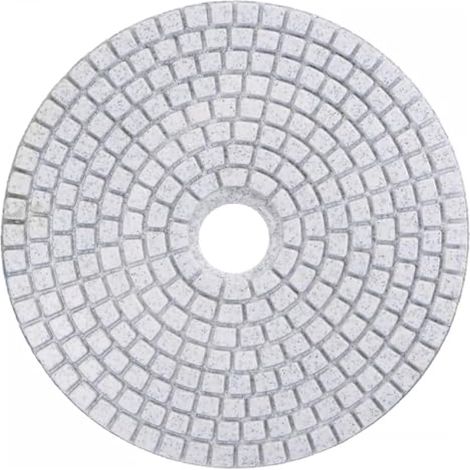 Tampon de polissage diamanté, 5 pouces, 125 mm, 30 disques de polissage grain pour ponceuse et polisseuse, pour granit, marbre, béton et pierre, crochet disque support (1 pièce)