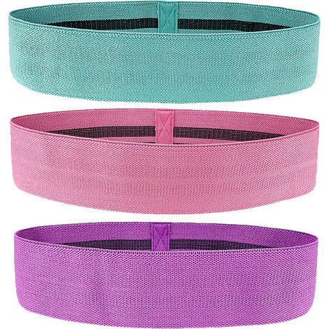 Bandes De Resistance - Boucle Fermée Pour Renforcement Des Cuisses Et Fessiers - Élastique En Caoutchouc Naturel - Lot De 5 (1/5)