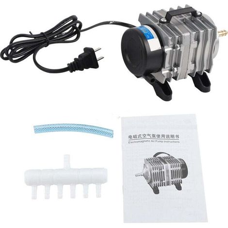 Pompe à oxygène électromagnétique d'aquarium 18W 25L/min utilisée pour l'étang de fruits de mer d'aquarium 220V (1/4)