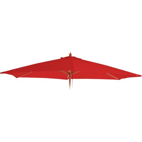 Telo copertura ricambio per ombrelloni rotondi Florida Ø 300cm, rosso