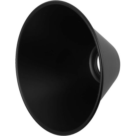 Abat-jour conique en métal noir, style industriel, pour plafonnier de restaurant, 18 x 18 x 18 cm, diffusion de la lumière, lot de 1 (1/5)