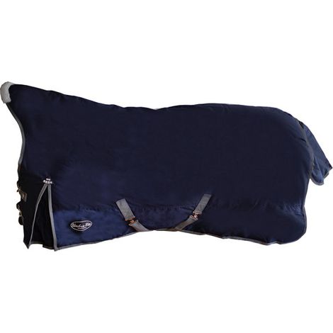 145 cm, Blu Navy: Coperta da paddock con collo alto imbottita 300g modello Armadale