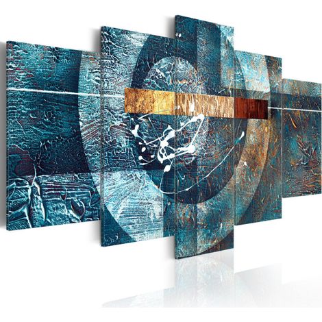 Tableau Imprimé "Galaxie Bleue" 50 x 100 cm (1/2)