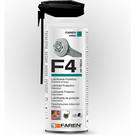 Lubrifiant Multi-usages F4 Avec Diffuseur De Sécurité Spécial, 400 Ml