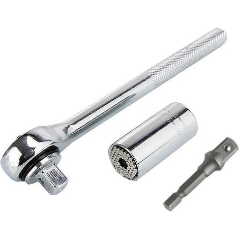 Clé d'entretien, 7 à 19 mm, pour l'entretien, le montage et la réparation domestiques, pour une utilisation à domicile et en atelier.-AquaForge (1/5)