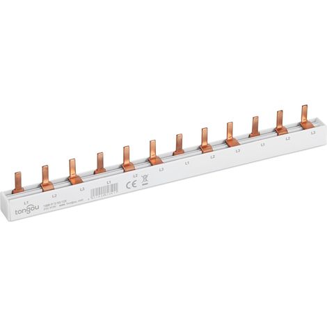 3P 12 Voie Peigne Electrique 63A Peigne de Raccordement Universel 230V/415V, Applicable Disjoncteur et Tableau Electrique (1/5)
