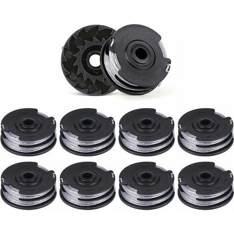 Lot de 10 Bobines de Fil de Rechange pour Débroussailleuses Double Ligne, Longueur de 6 m x 1,6 mm, Convient pour les Modèles Bosch ART 30-36 LI, ART 30, ART 27 et ART 24. (1/4)