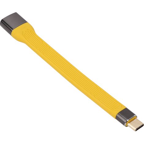 Câble USB C Mâle vers USB A Femelle 100W Charge Rapide 5A 10Gbps Transfert Données 13.5cm Flexible FPC (1/5)