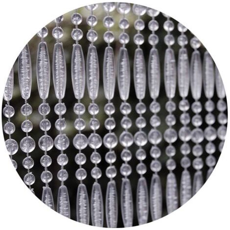 GENERIC-Rideau de porte en perles transparentes Frejus 90 x 210 cm
