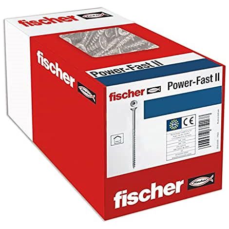 Fischer 200x  Power-Fast II  FPF II CTP  4,5 x  45 mm  BC Testa  svasata con  impronta interna  TX20 Filetto  parziale zincato  blu passivato  - 670270