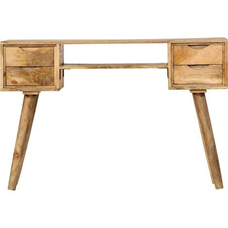 Maison Exclusive - Schreibtisch Massivholz Mango 115×47×76 cm (1/5)