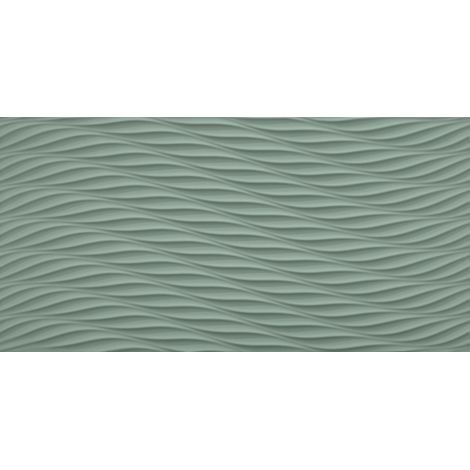 Carrelage 3D Vert Sauge Fall 80x40x1 cm Mat Cavaro - Mur intérieur (vendu par carton de 1,28 m²) - RO'MA CARRELAGE
