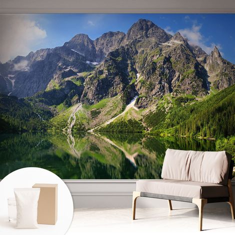 Carta Da Parati - Murale Alla Moda Decorazione - Camera Da Letto - Con Colla Gratuita Montagne pittoresche 312x219 cm (1/5)