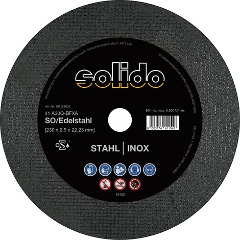 Solido Trennscheiben für Stahl- und rostfreier Stahl Scheiben ø 125x2,0mm Metall