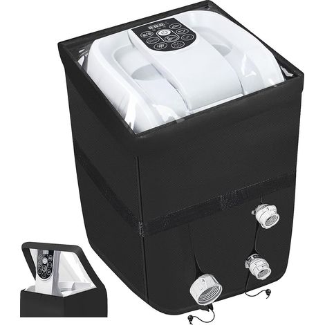 1 Housse De Pompe Jacuzzi Fenêtre Pvc Fermeture Éclair Tissu Oxford 600d Protection Extérieure (1/5)