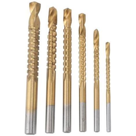 Jeu de 6 forets à bois pour rainurage et chanfreinage – diamètres 3 à 8 mm, compatible bois, PVC et plastique (1/4)