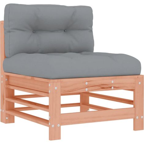 Canapé central,Canapé d'extérieur,Sofa de jardin avec coussins bois massif douglas CFW883532 (1/5)