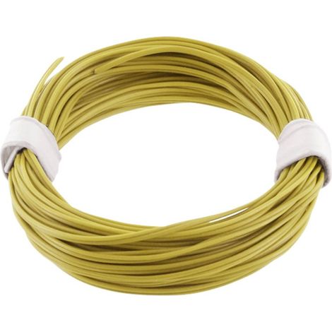 econ connect KZL2X008GE5 Fil de câblage 2 x 0.08 mm² jaune 5 m