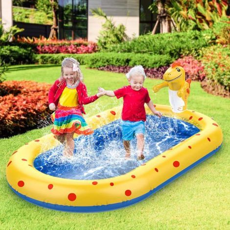 piscine gonflable autoportante,Piscine Gonflable Enfant Aire De Jeux, pour 3—8 Ans Garçons Filles,170 x 103cm (1/4)