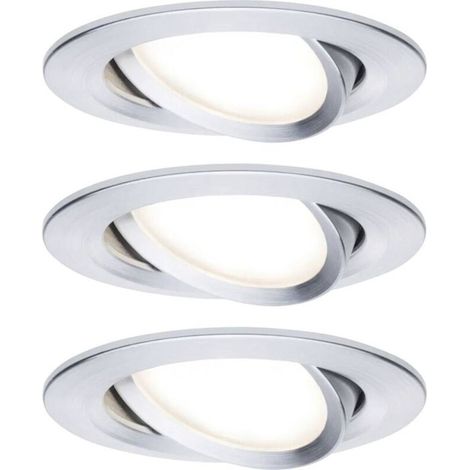 93487 Nova Spot encastrable jeu de 3 LED LED 18 W Aluminium (tourné) (1/5)