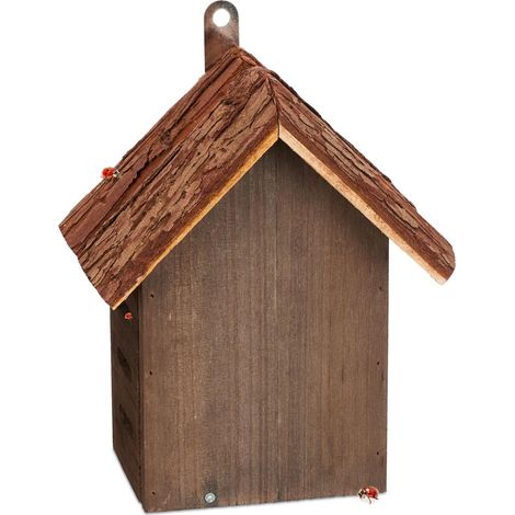Marienkaferhaus aus braunem holz 88308
