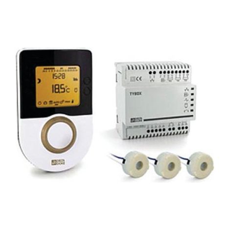 Delta Dore – Thermostat programmable 1 zone pour chaudière – Affichage LCD – Gestion tarifaire ECS – Température 0 à 50°C – Dimensions 135x85x36mm