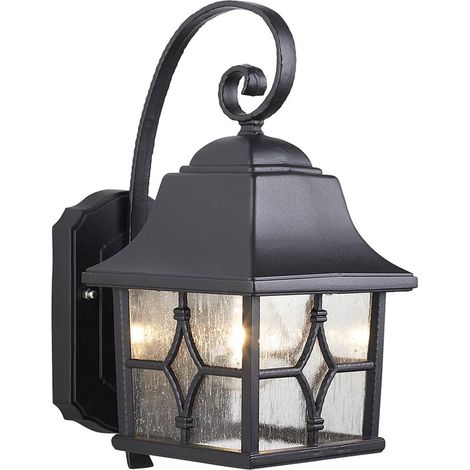 Applique esterna retro nera IP44 E27 60W Kent Elstead (1/5)