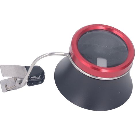 Loupe grossissante 10x avec clip, en plastique PE, pour l'observation de pièces de montres et de bijoux. (1/5)