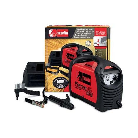 SALDATRICE INVERTER FORCE 125 TELWIN VOLT 230 A 80 ACCESSORIATA