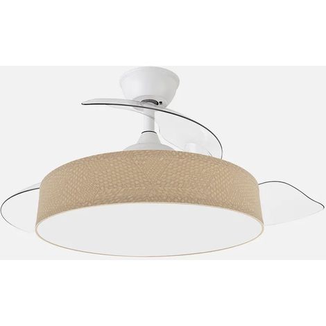 Boga Ventilator 72W Weiß/Beige 108D 3ASP 7200lm 300040006000K Fernbedienung+Memo+Tempo (1/2)