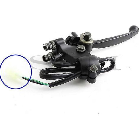 Levier de frein double poignée en alliage 7/8" 22 mm pour quads chinois 49cc 50cc 70cc 90cc 110cc Taotao Kazuma Sunl Roketa 4 roues - avec prise (1/5)