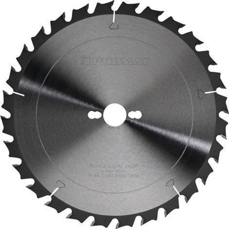 Präzisionskreissägeblatt Außen-Ø 300 mm Zähnezahl 28 WZ Bohrung 30 mm Schnittbreite 3,2 mm Hartmetall (1/4)