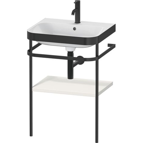 Duravit Happy D.2 Plus c-bonded Set mit Metallkonsole, 575x490mm,