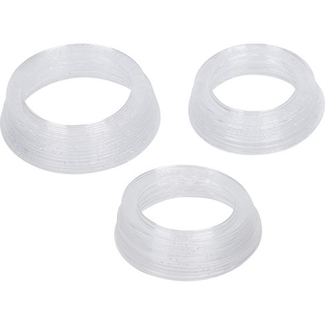 Ensemble de 3 outils de dessin circulaire, bracelet en plastique étanche, règle de mesure ronde pour peinture