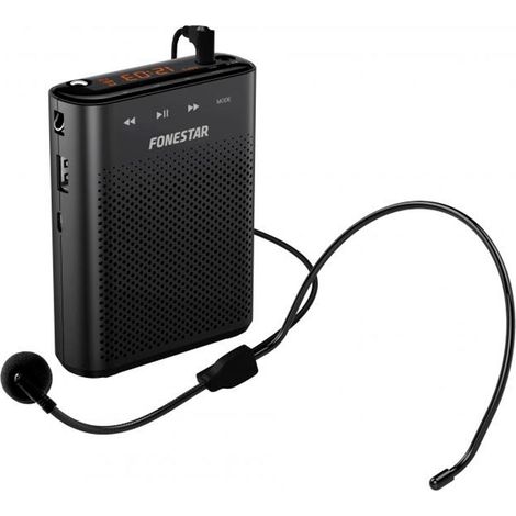 Fonestar alta-VOZ-30 – Persönliches, wiederaufladbares Sprachverstärkungssystem mit Headset-Mikrofon