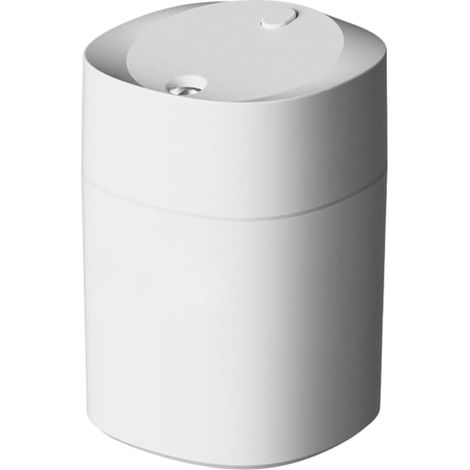 Humidificateur de bureau mini USB avec veilleuse LED 7 couleurs, technologie d'onde sonore silencieuse, double modes de pulvérisation, réservoir de 200 ml, pour la maison, le bureau, la chambre à (1/5)