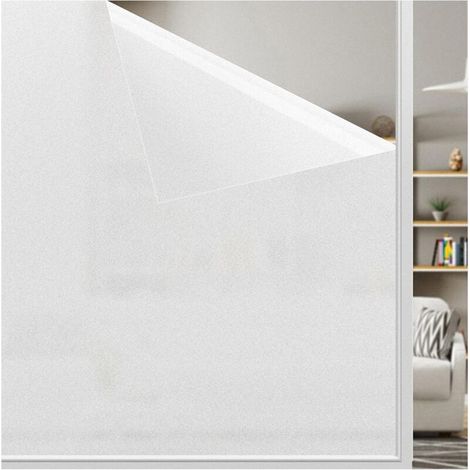 Privacy Window Film Opaque Window Film Electrostatic Glass Film Frosted Anti-UV Film for Office Bathroom Bedroom Kitchen 45x200cm (1/5)