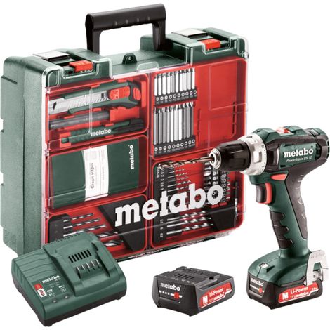 Metabo Akku-Bohrschrauber PowerMaxx BS 12 Set - Mobile Werkstatt (1/5)