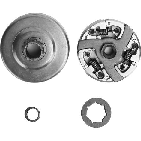 Kit cuscinetti pignone, ricambi per accessori motosega, kit tamburo frizione in ferro per motosega Husqvarna 288 281 288XP 281XP 181 3/8in-7T (1/5)